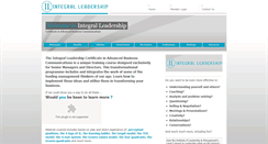 Desktop Screenshot of integralleadership.com