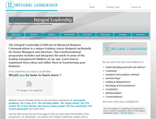 Tablet Screenshot of integralleadership.com